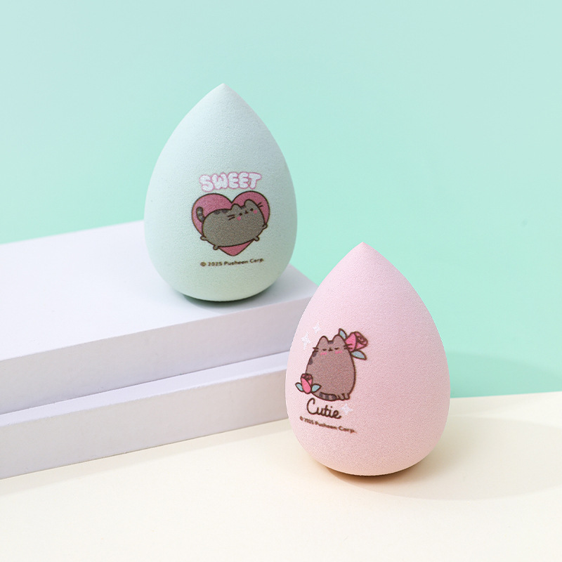 Transfronterizos personalizados dragón impresa polvo de huevo de maquillaje no comer polvo de maquillaje no látex esponja de maquillaje huevo fábrica de maquillaje mayorista