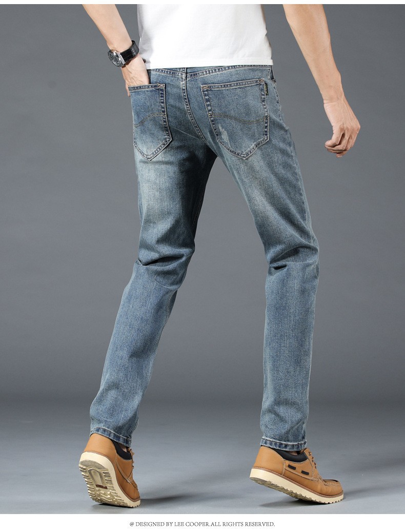 Ligne de pantalons pour hommes Light Luxury Cow Goods Original Jeans_voghion.com