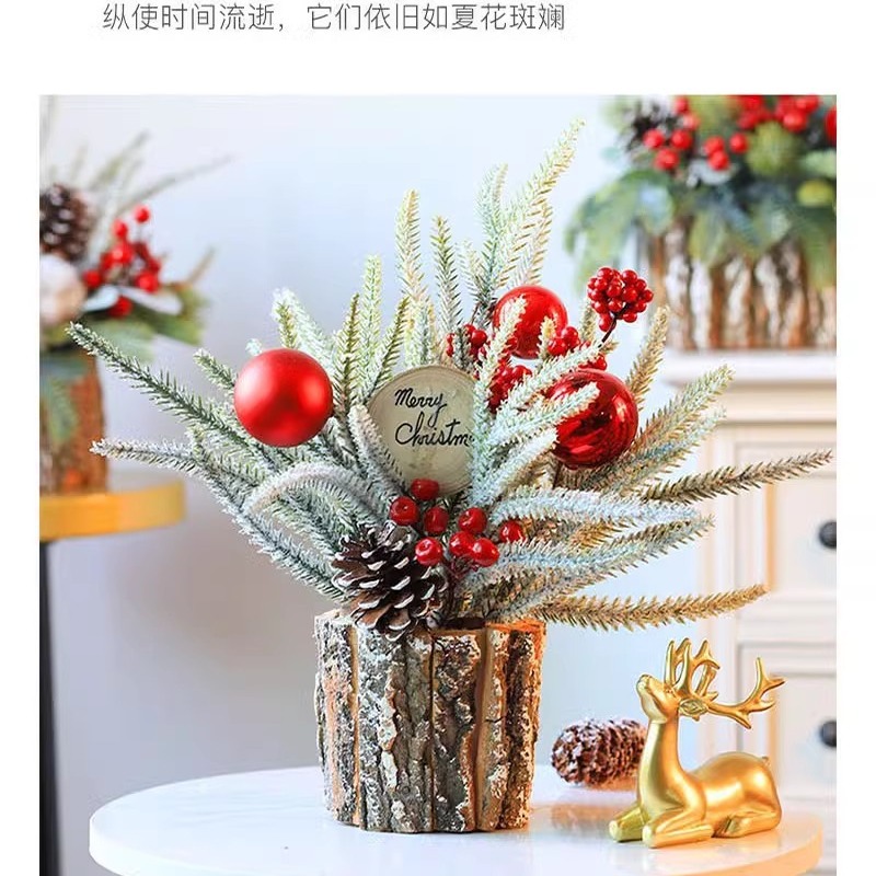 35cm pequeño árbol de Navidad decoraciones de Navidad decoración de mesa de Navidad decoración nórdica luminosa Escritorio de escritorio