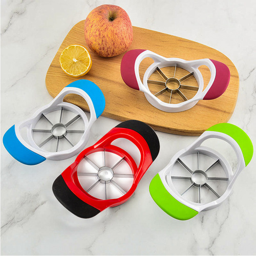 Thickened stainless steel apple slicer with plastic handle fruit pitter fruit core remover fruit cutting core separator wholesale