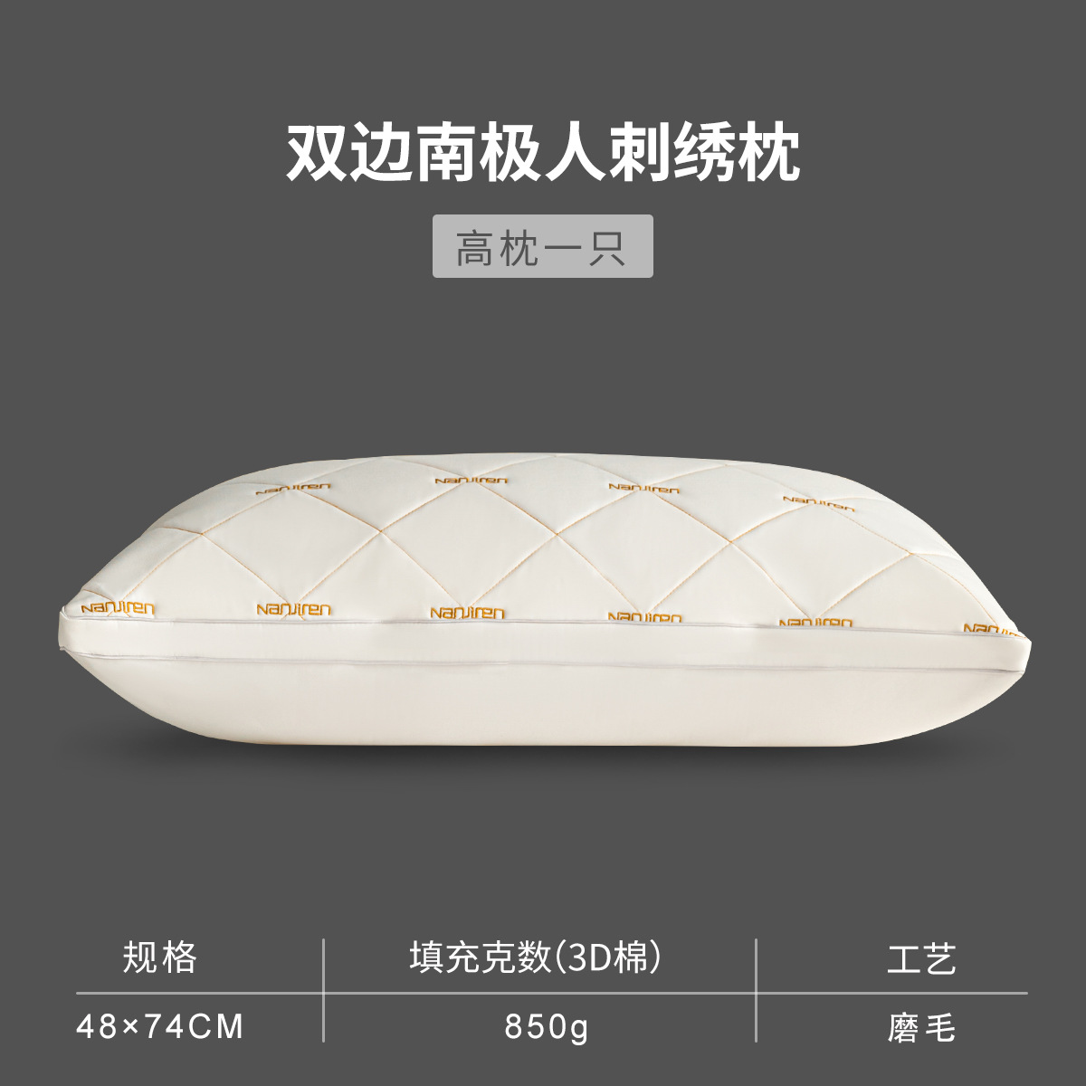 Almohada de fibra de soja de algodón, núcleo de almohada, un par de protectores cervicales para ayudar a dormir, dormitorio de estudiantes, sin colapsar, hombre entero