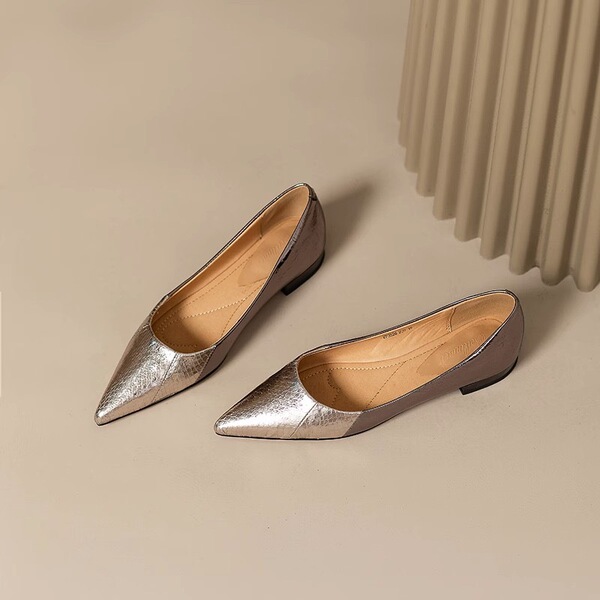 Summer universal elegant shoes pointed-toe flat low-cut all-season