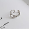 Design ring, silver 925 sample, simple and elegant design, internet celebrity