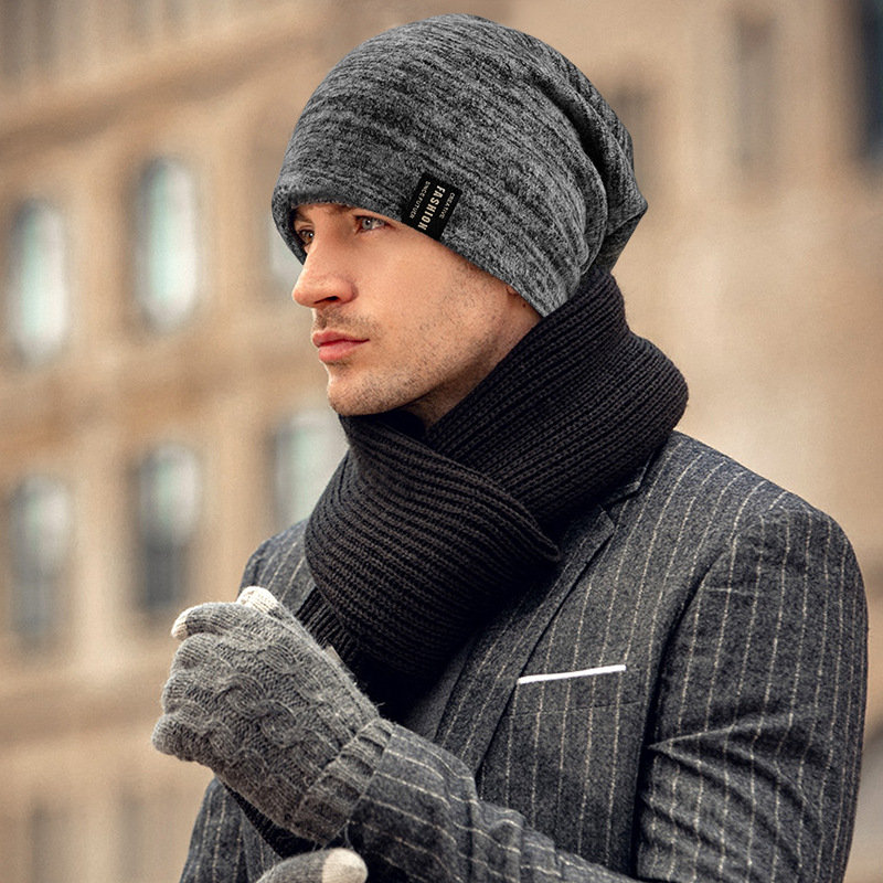 Nuevo gorro de lana versátil de color sólido de punto cálido para otoño e invierno, muy vendido, para hombre, edición coreana, para mujer_voghion.com
