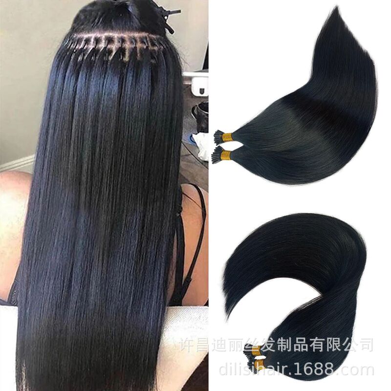 Wholesale invisible seamless hair extension stick hair long straight hair real hair extension stick hair bundle nano European and American hair extension