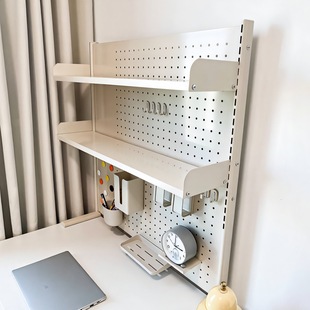 Desktop Perforated Board Storage Rack Study Desk Bookshelf Adjustable Board Desk Desk Storage Table Storage Shelf Desktop