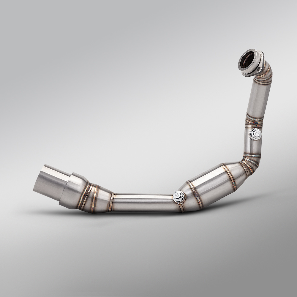 390Duke Rc390 390Adv Exhaust Pipe Double Oxygen Port Front Section Suitable for Husqvarna Black Arrow White Arrow 401