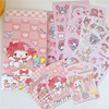 Sanrio, cartoon decorations, sticker, set, cards