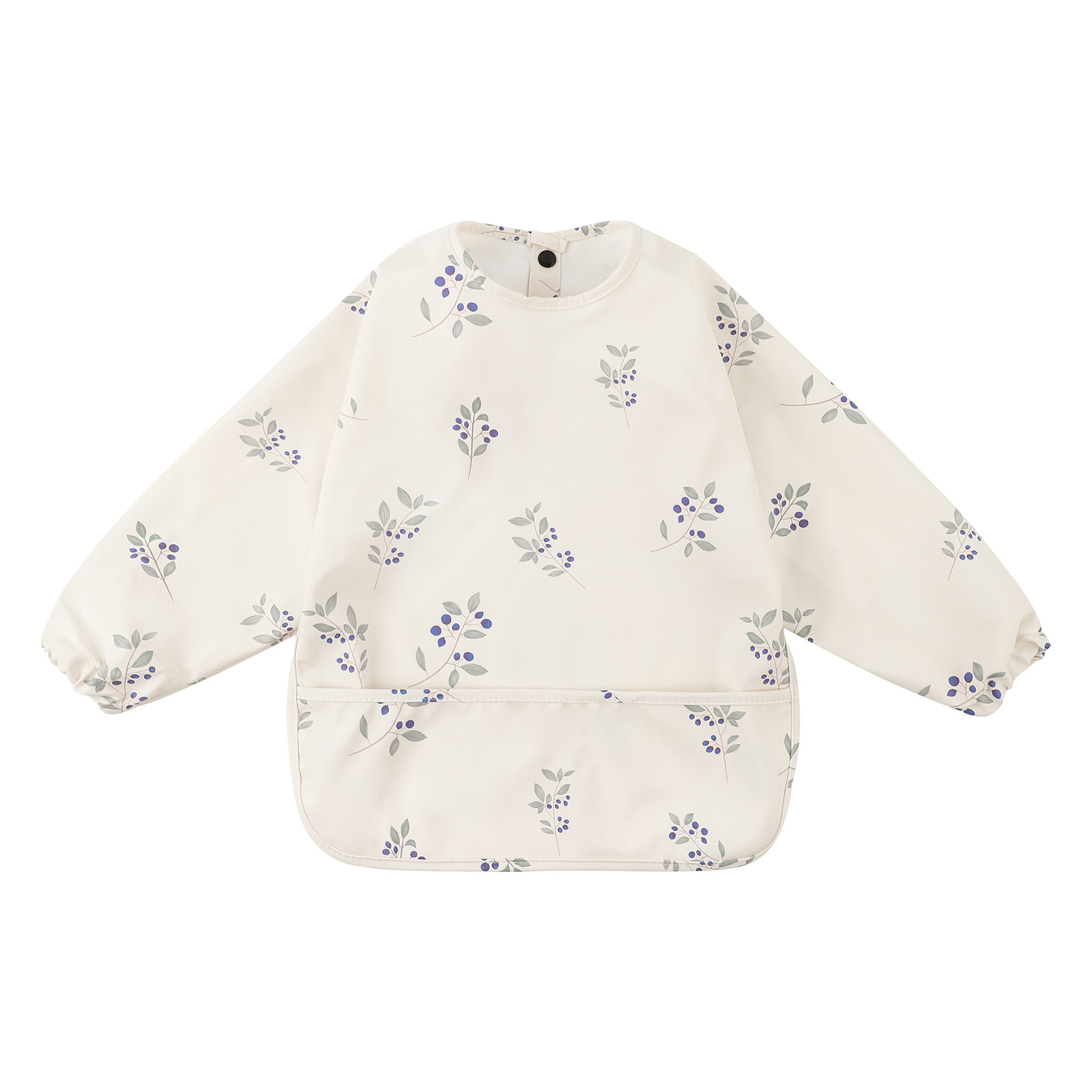 Los niños daneses overall impermeable inversa vestir babero bebé overall bebé comiendo mono bebé babero