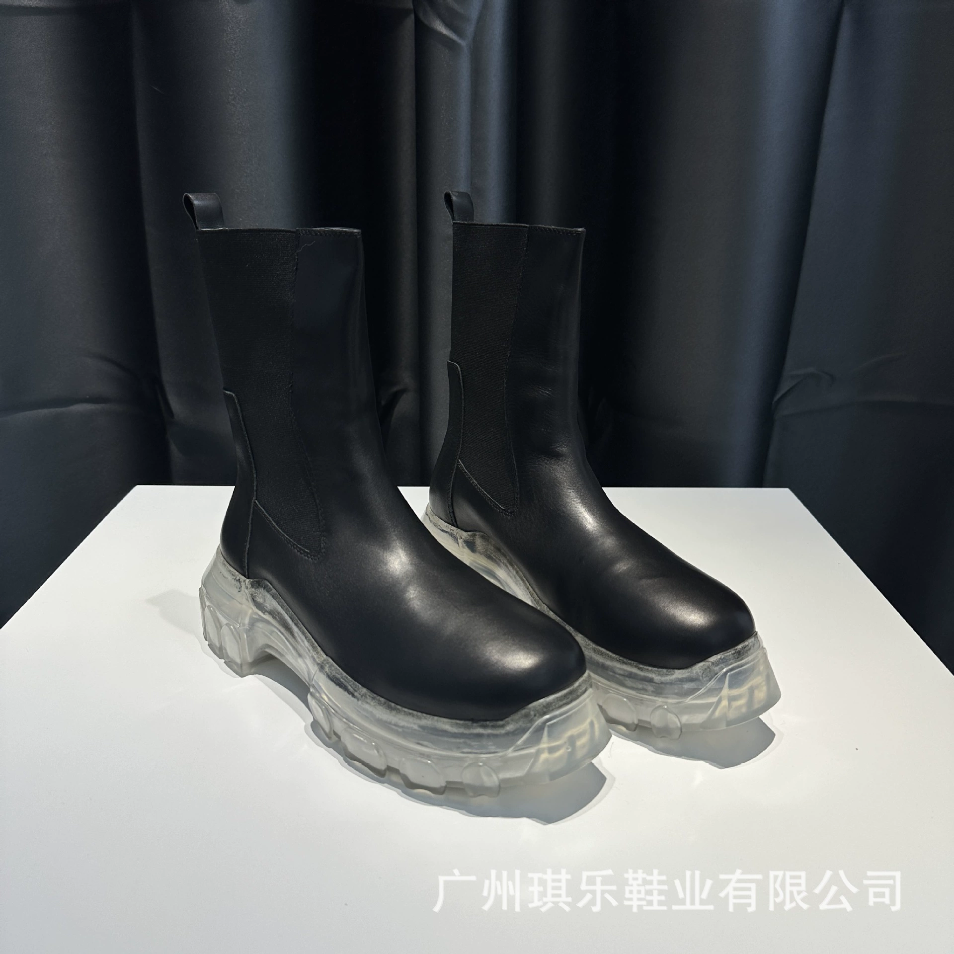 Ботинки челси, модные европейские и американские высокие ботинки на толстой подошве, модные ботинки из натуральной кожи в темном стиле, мотоциклетные ботинки Harley, модная мужская обувь