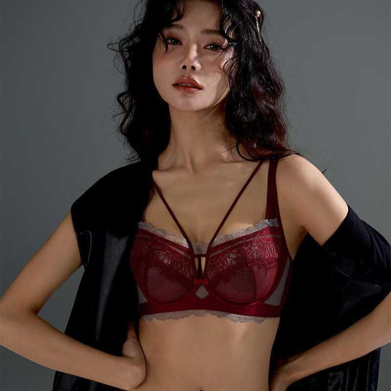 Hot-Selling 3336 French-Style Sexy Lace Lingerie with Thin Paper Pads, Breathable and Comfortable, Minimizes Large Busts Bra Hot-Selling 3336 French-Style Sexy Lace Lingerie with Thin Paper Pads, Breathable and Comfortable, Minimizes Large Busts Bra