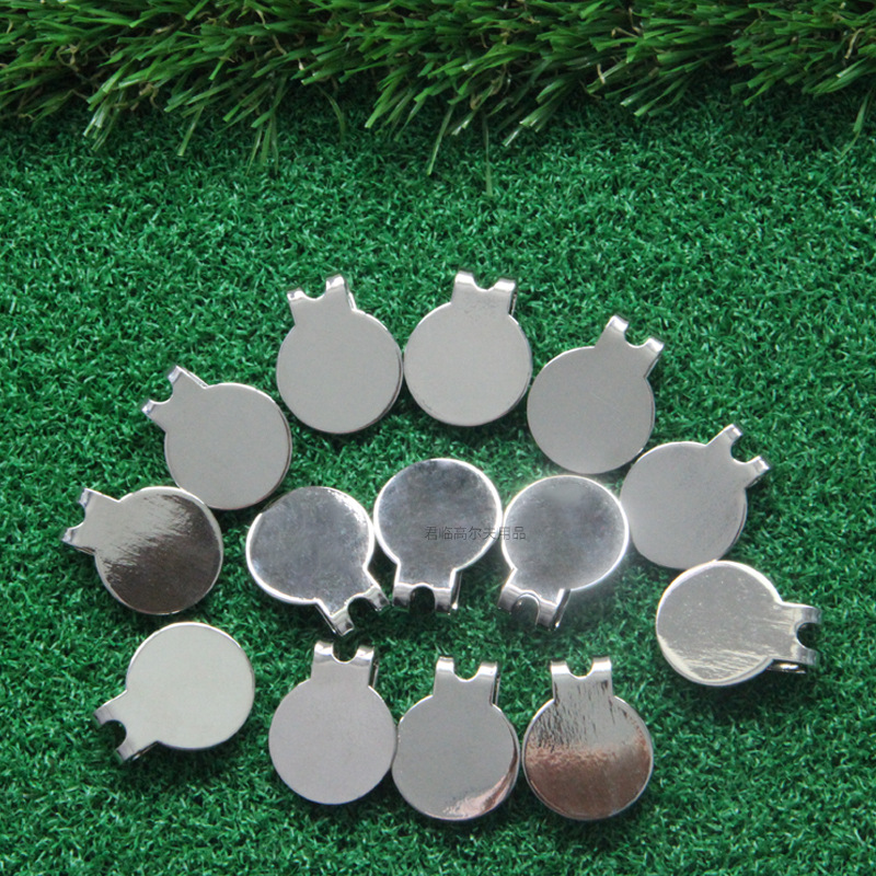 新ゴルフ磁気キャップ付き取り外し可能なボールマーク2種類のオプションゴルフアクセサリ用品の金属材質