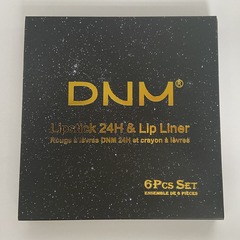 DNM Pearl Matt Non-Fading Dual-Ended Lipstick and Lip Liner Set of 6, Cross-Border Exclusive