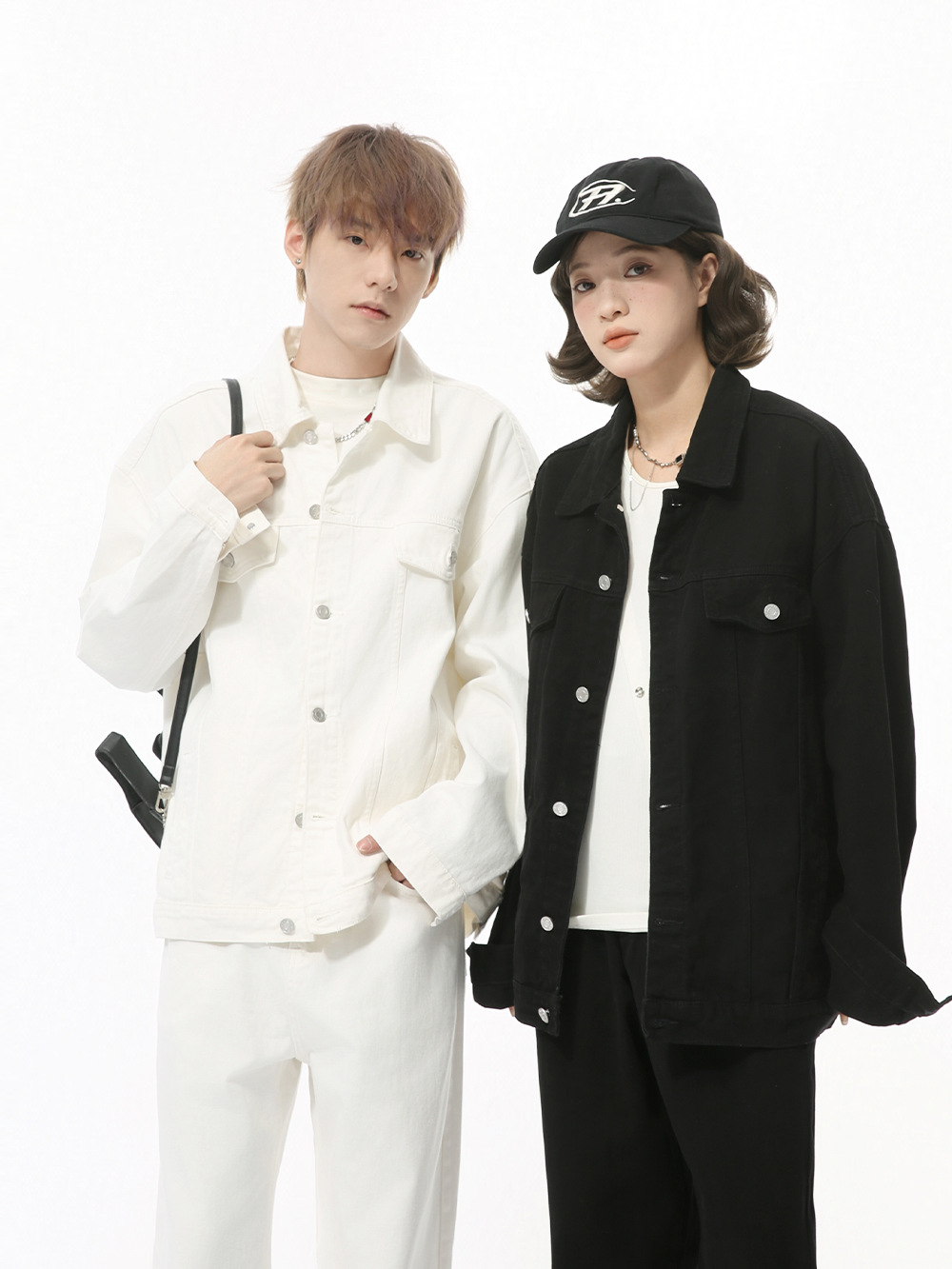 MTLCLOTHES para hombre | Nuevos productos de otoño Chaqueta de solapa salvaje de color sólido americano Pantalones casuales Traje de mezclilla