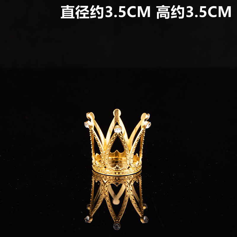 Xinghuai ventas directas de la fábrica de aleación de diamantes de imitación de los niños mini corona decoración de la torta decoración de la hornada decoración de la fiesta de cumpleaños