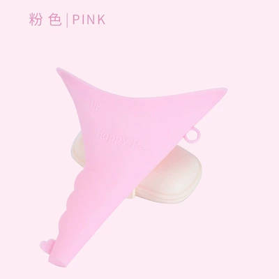 Car Portable Urinal for Women, Outdoor Travel Standing Emergency Urinal, Car Urinal for the Elderly and Kidsren (Kempinq və səyahət) - peach-powder