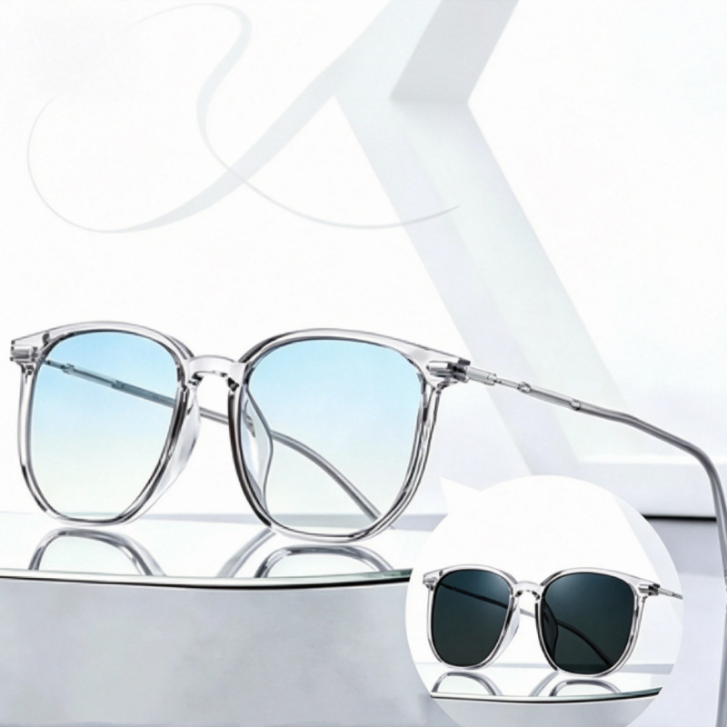 2982 New Model Direct Sales from the Source Manufacturer, Color-Changing Anti-Blue Light Myopia Glasses, in Stock, Plain Style, Popular Online, Unisex 2982 New Model Direct Sales from the Source Manufacturer, Color-Changing Anti-Blue Light Myopia Glasses, in Stock, Plain Style, Popular Online, Unisex