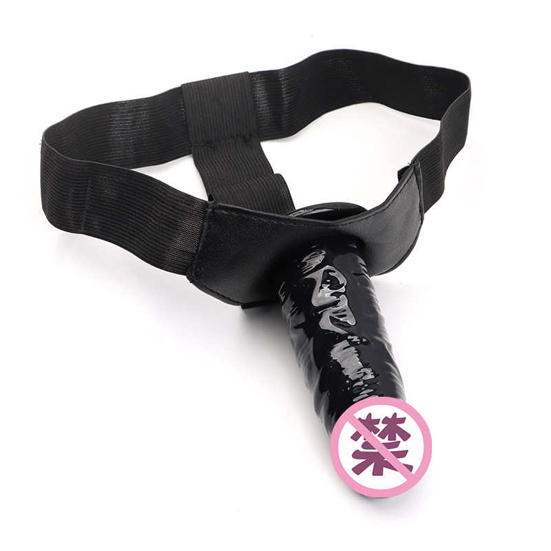 Wearable Hollow Dildo Pants with Soft TPE Sleeve, Flesh-Tone Strap-on Style Harness Pants for Adults — detail image 7
