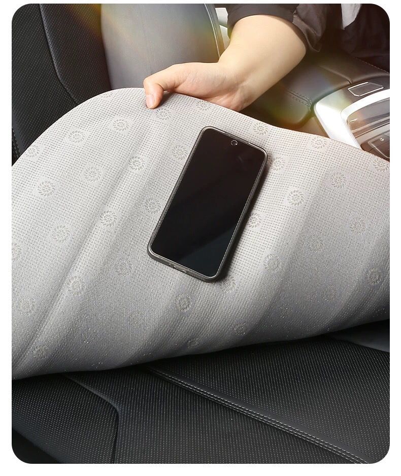 Car Seat Cushion Linen Four Seasons Universal Latex Non-Slip
