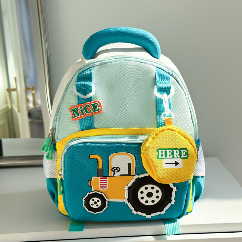 Mochila de jardín de infantes de dibujos animados Mochila de niños de clase media y pequeña Mochila de niños de 3 a 5 años Mochila de preescolar