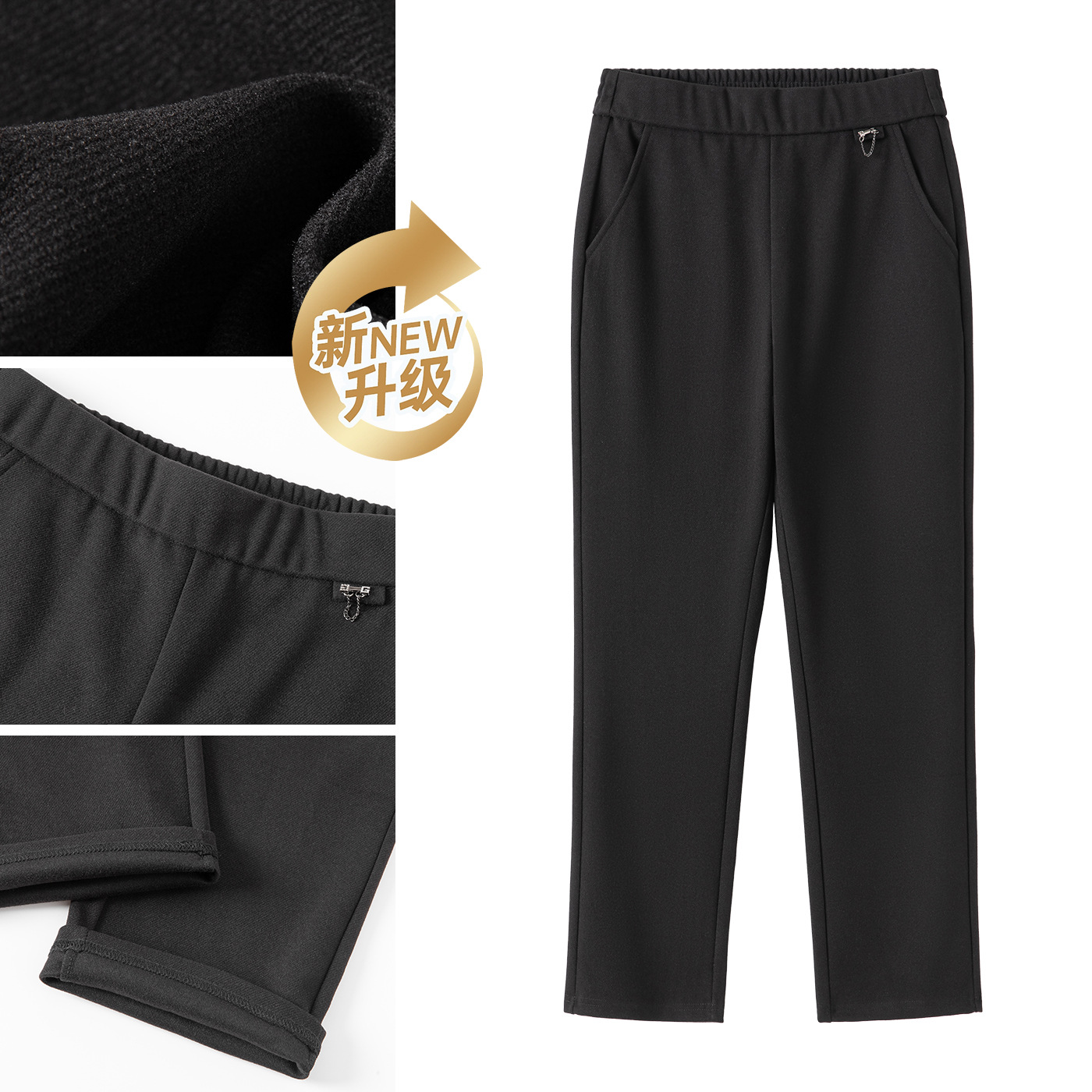 2026 New Style Plus-Size Skinny Pants for Women, High-Waisted Casual Pants for Plus-Size Women, Slimming and Stretchy 100kg High-Waisted Long Pants