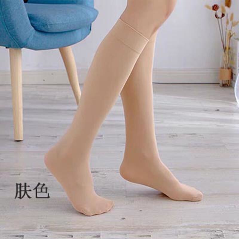 Spring and Autumn Style Mid-Calf Socks, Velvet Medium-Thick Jk Socks, Knee-High Half-Leg Socks, White Long-Leg Socks, Women's Solid Color Socks Spring and Autumn Style Mid-Calf Socks, Velvet Medium-Thick Jk Socks, Knee-High Half-Leg Socks, White Long-Leg Socks, Women's Solid Color Socks