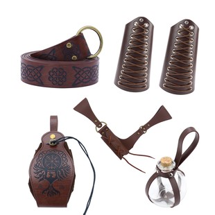 Cross-Border Halloween Costume Set Medieval Retro Knight Belt Viking Carnival Cosplay Props