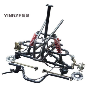 Modified three-wheel and four-wheel ATV, motorcycle, electric go-kart front suspension handlebar, steering horn, front frame