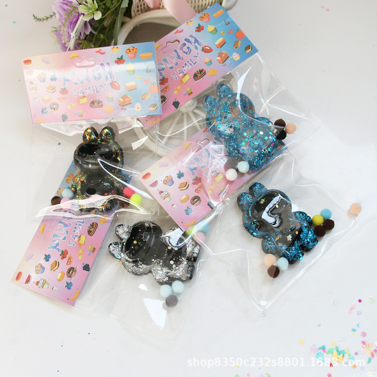 Ventas transfronterizas de monstruos estrellados pellizcadores de compresión juguetes de alivio de la emoción artefacto regalo mayorista para niños