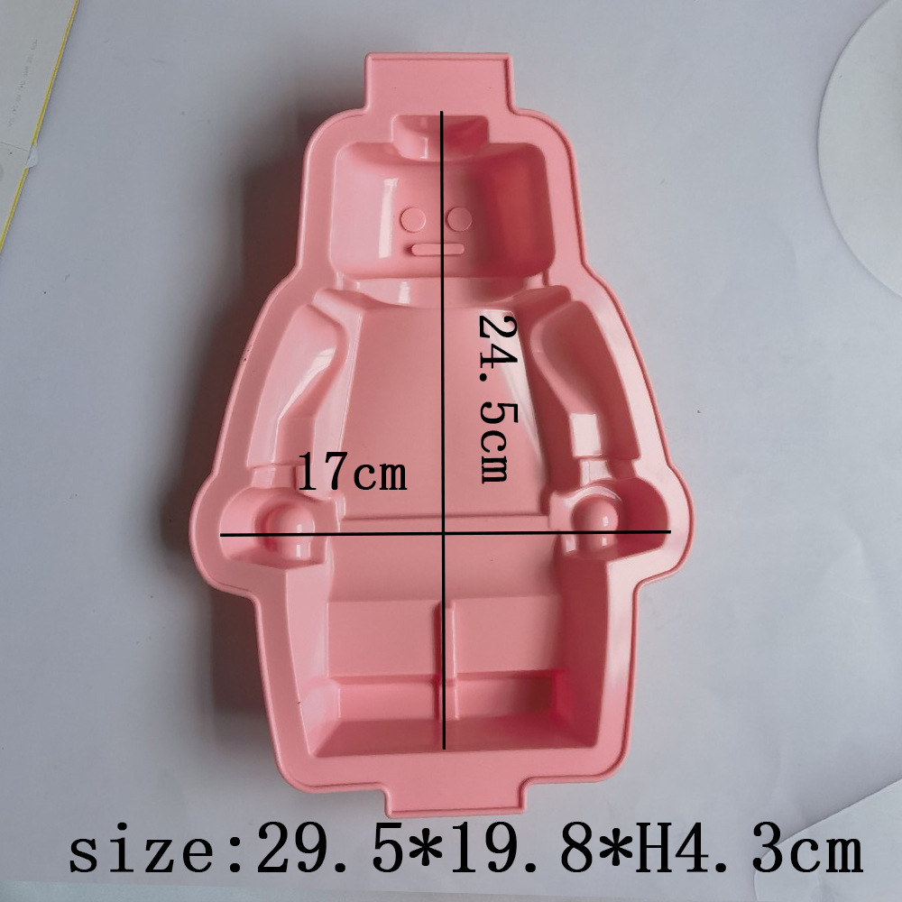 Robot 314 molde de silicona para pasteles hechos a mano molde de pan para torta de jalea herramientas de horneado