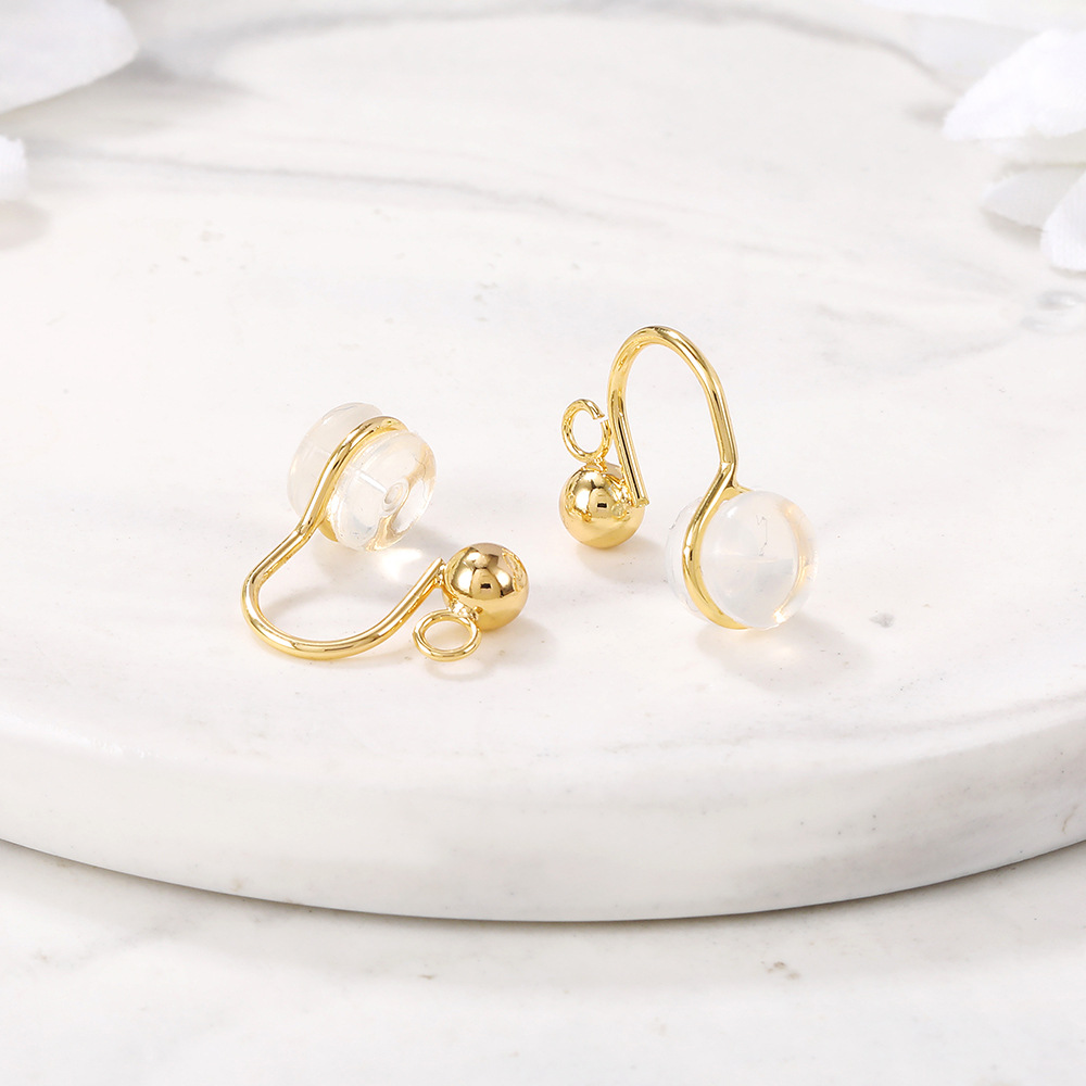 厂家批发韩版耳饰手工diy半成品饰品配件材料金属耳夹耳扣耳堵