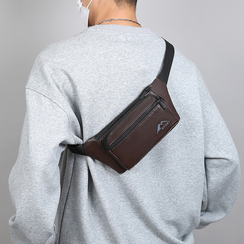 Bolsa de cintura deportiva al aire libre para hombres y mujeres moda al aire libre bolso de pecho de teléfono móvil ligero versátil de moda bolso de hombro al por mayor
