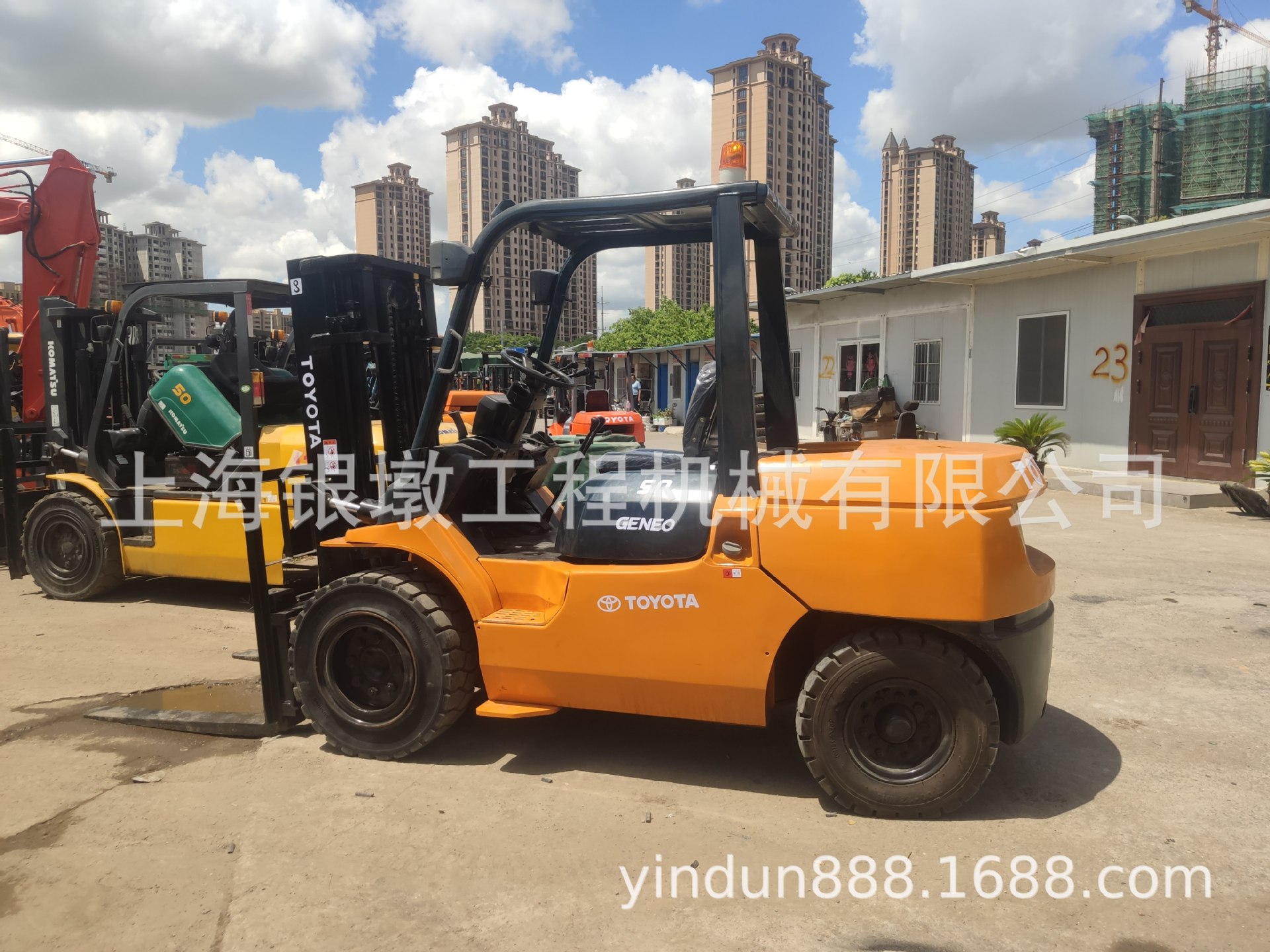 丰田叉车5吨  二手出口
