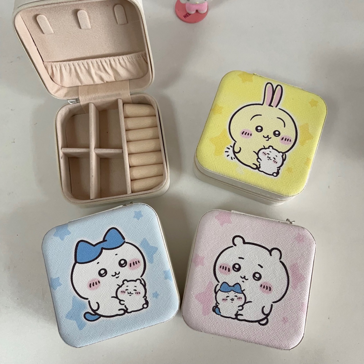 Travel Earrings Ring Jewelry Box Small Jewelry Storage Box Anti-oxidation Earrings Jewelry Box Ring Portable Korean Style