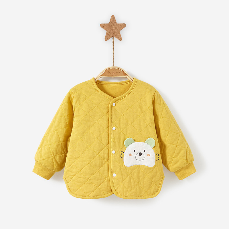 Bebé abrigo otoño y el invierno de los niños fino acolchado engrosado Top niñas cardigan abrigo ropa abrigo los niños ropa invierno