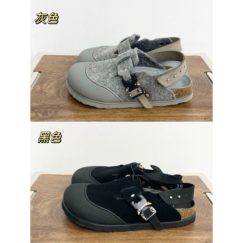[ZCL] Биркенсток Birkenstock Birkenstock D family ко-брендированные Баотоу шлепанцы Mule, замр. телячья кожа, правильная широкая версия