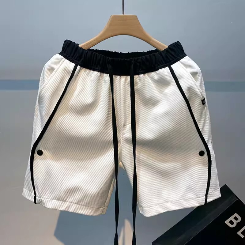 2025 New Ice Silk Quarter Shorts Men's Summer Trendy Sports Five-Point Basketball Pants Design Niche Casual Pants 2025 New Ice Silk Quarter Shorts Men's Summer Trendy Sports Five-Point Basketball Pants Design Niche Casual Pants