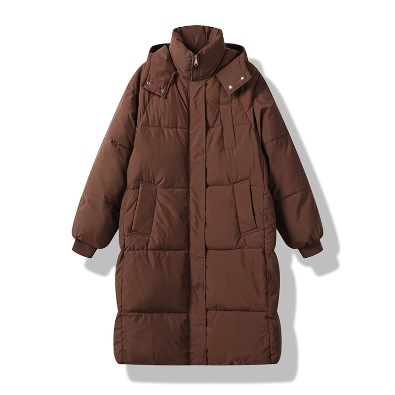 Fuera de temporada abajo abrigo de algodón acolchado de las mujeres de la mitad de la longitud suelta ins Hong Kong estilo pan abrigo de algodón acolchado abrigo de invierno nuevo abrigo de algodón acolchado moda image 7