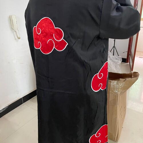 Naruto Shikamaru Organization Cape Clothing Men and Women's Long Robe Stand Collar Printed Cape Anime Cosplay Halloween Costume 
