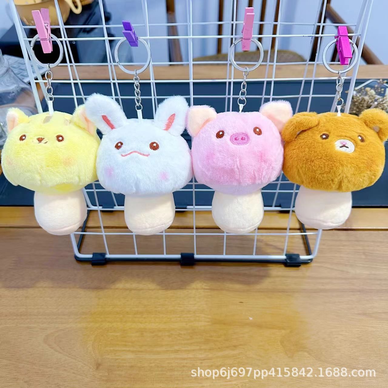 Cuatro pulgadas muñeca de peluche pequeño colgante muñeca llavero muñeca mochila colgante juguete de peluche regalo