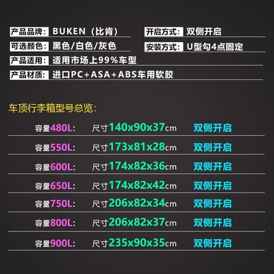Universal car roof luggage Roof box