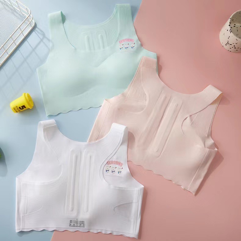 女童内衣发育期塑身矫正体型防凸点驼背训练少女调整文胸背心初中