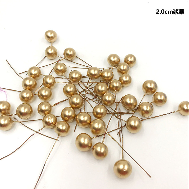 2.0cm fruit golden (200 pieces)