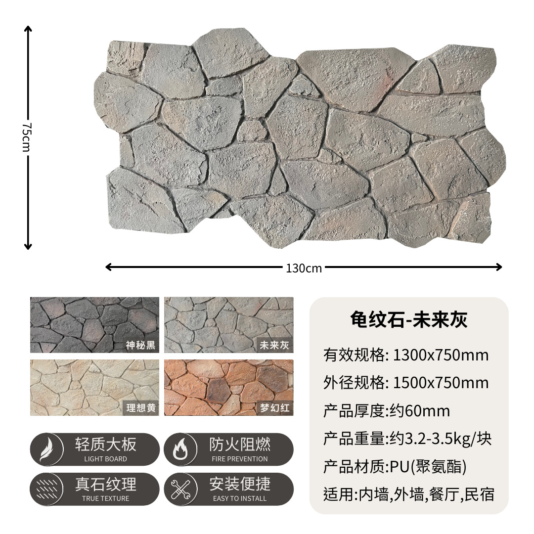 Gris futuro de piedra de tortuga