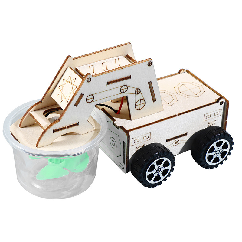 Mars Cleaning Vehicle Sweeper Vacuum Cleaner Creative Wooden Handmade DIY Small Making Scientific Teaching Aids for Primary and Secondary Schools