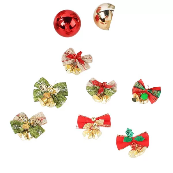 Linen Bell Bow Christmas Eve Holiday Gift Wedding Candy Box Doll Doll Accessories Accessories Decoration