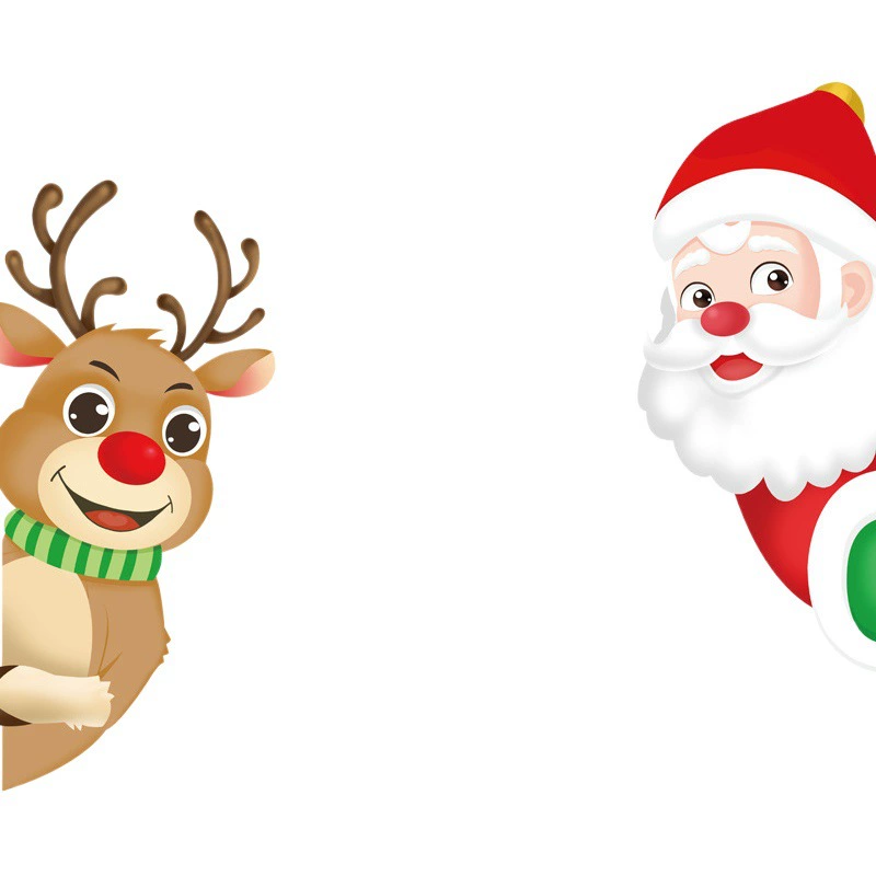 Рождественские трансграничные Новые наклейки на оконные решетки Амазонка взрывы Санта-Клаус лось украшения для окон электростатические наклейки