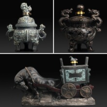 景德镇陶瓷空酒瓶酒坛 1斤5斤10斤装仿古香炉酒瓶两斤三足鼎可以