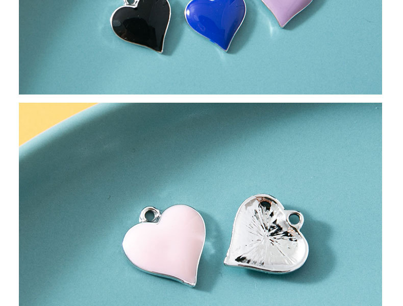 DIY Jewelry Accessories Classification 10 PCS/Package Alloy Heart Shape Pendant