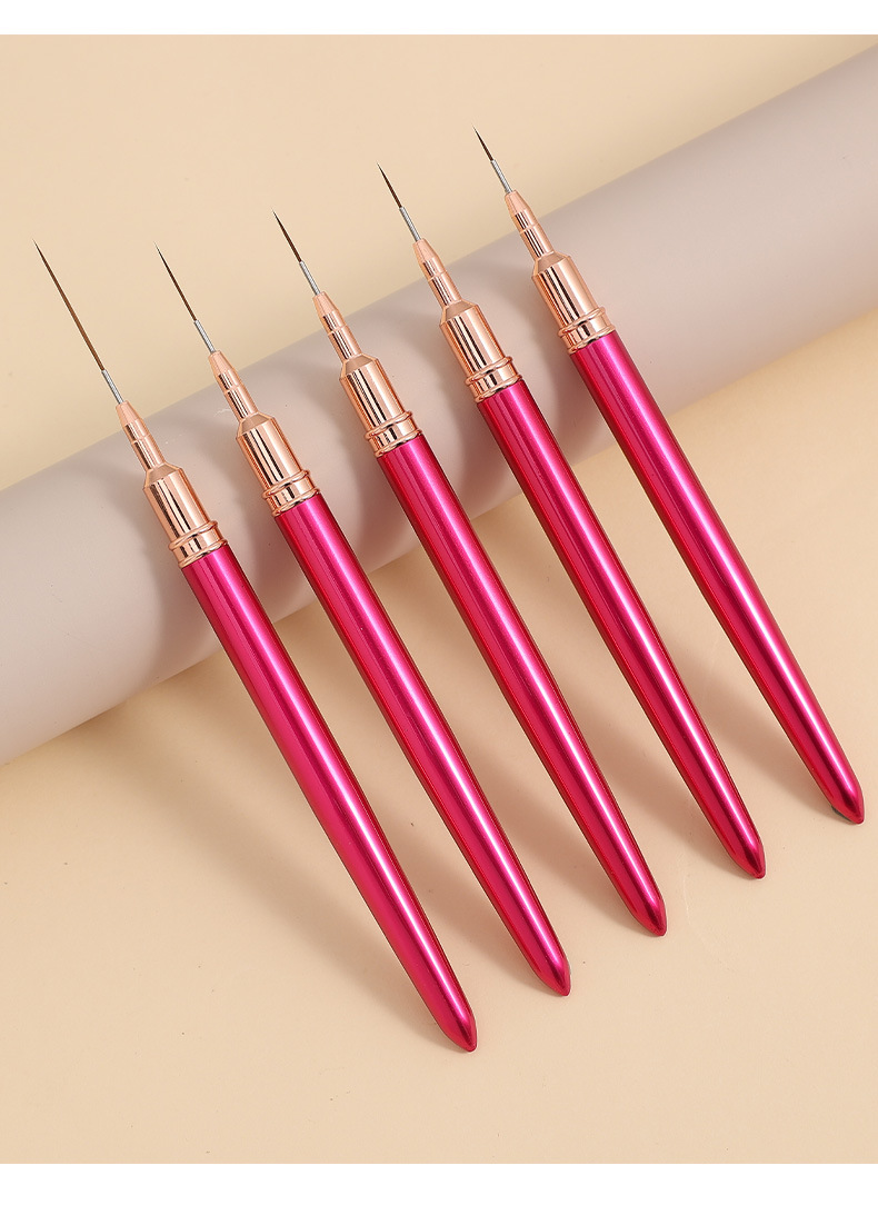 Estilo japonés pluma de dibujo de uñas pluma de línea de dibujo fino tienda de uñas pintura de color especial línea de dibujo de flores pintura de la mano muñeca extremadamente fina